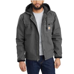 CARHARTT RELAXED FIT WASHED DUCK SHERPA-LINED UTILITY JACKET